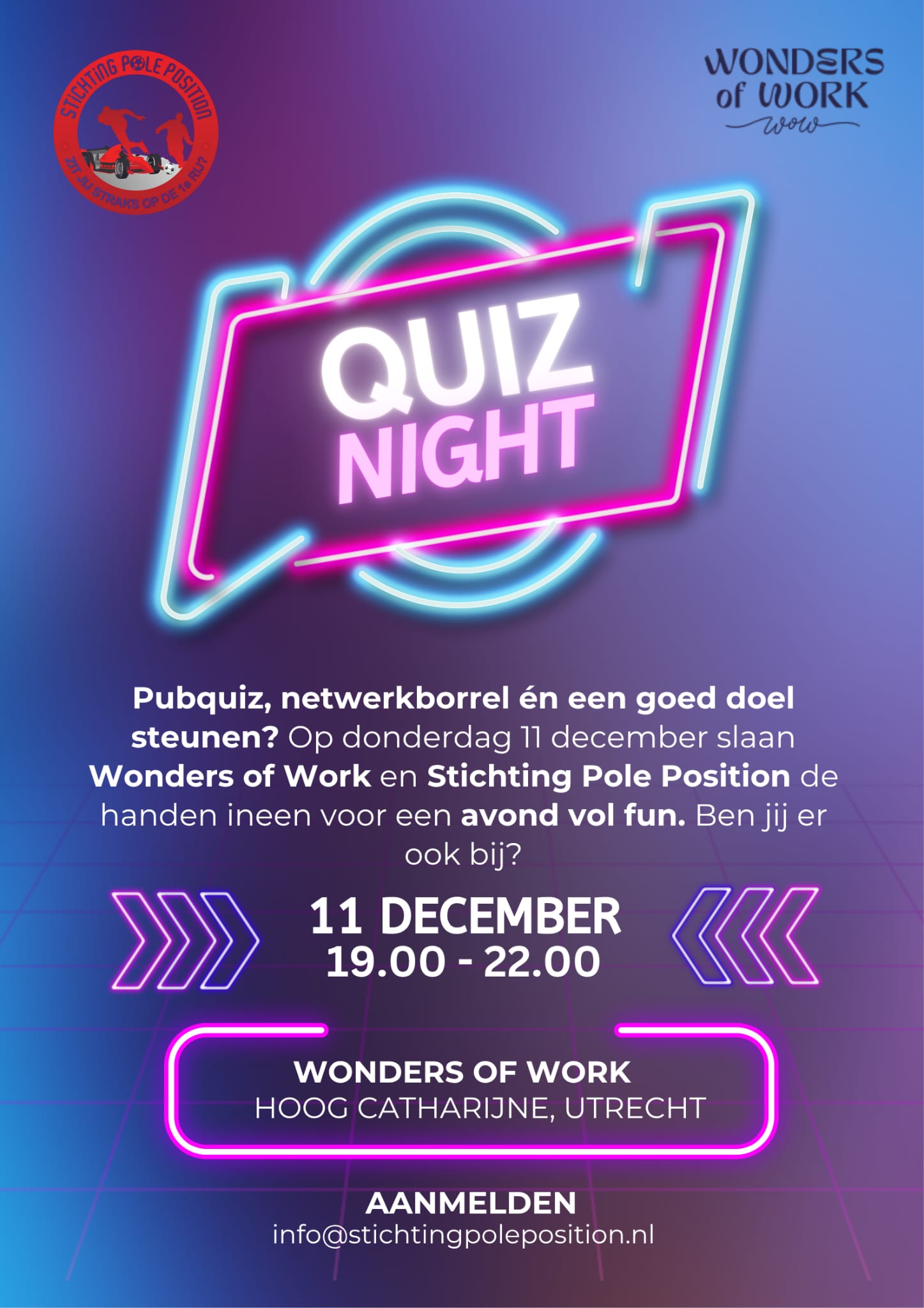 Pubquiz op 11 december
